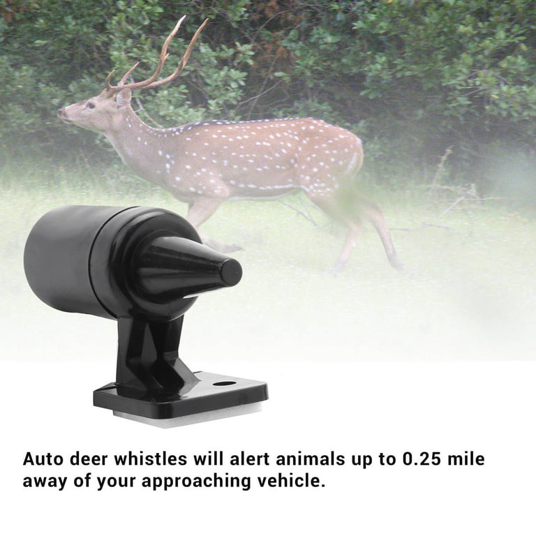 6Pcs Deer Alert For Vehicles Avoids Deer Collisions Car Deer Warning Black  Ultrasonic Wildlife Warning For Auto Motorcycle Truck Suv And Atv