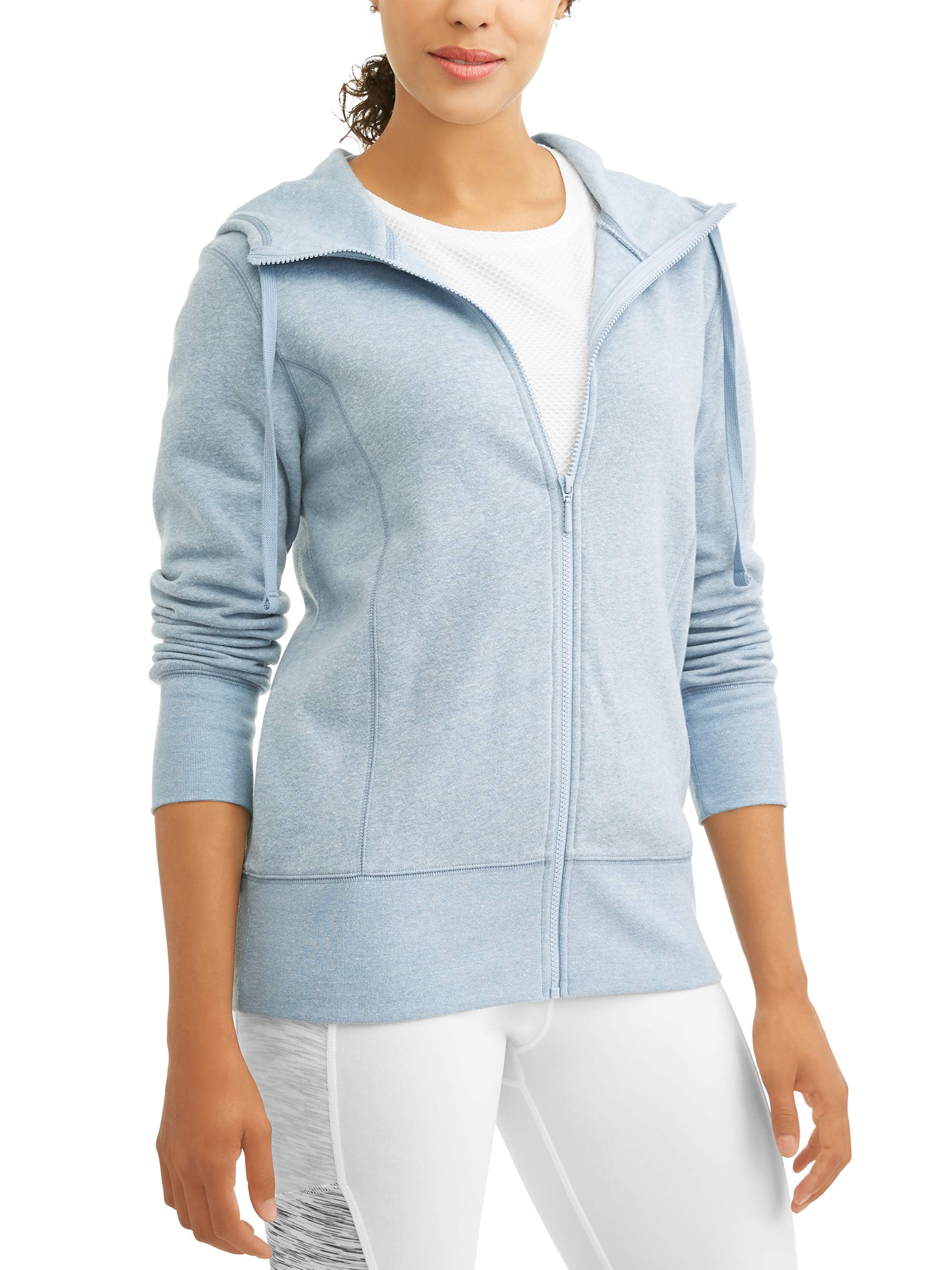 Avia Women's Active Cold Weather Full Zip Tunic Length Hoodie