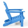thumbnail image 6 of WestinTrends Malibu Outdoor Folding HDPE Adirondack Deck Chair - Patio & Outdoor Lounge, Weather‑Resistant, Pacific Blue, 6 of 14