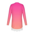 thumbnail image 6 of NAISIBABY Girls Tie-Dye T Shirts, Long Sleeve Crewneck Casual Fashion Kids Fall Clothes Tops Hot Pink 10T, 6 of 6
