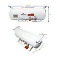 thumbnail image 3 of Flame King 16-Gallon ASME Horizontal Propane Tank for RV, Food Trucks, Van, or Trailers - YSN16, 3 of 7