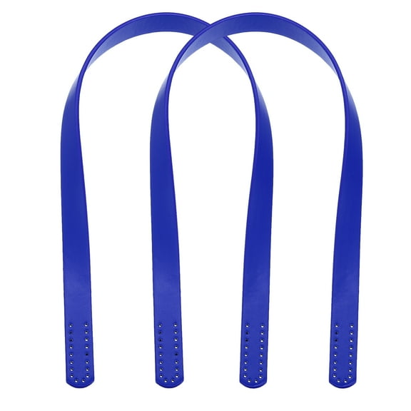 2pcs 24 Inch (60cm) Leather Purses Straps Handbag Belt Band Bag Handles, Blue