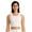 White, variant on Wancir High Neck Sports Bra for Women Longline Medium Impact Workout Crop Tank Tops Wirefree Padded Yoga Bra Gym