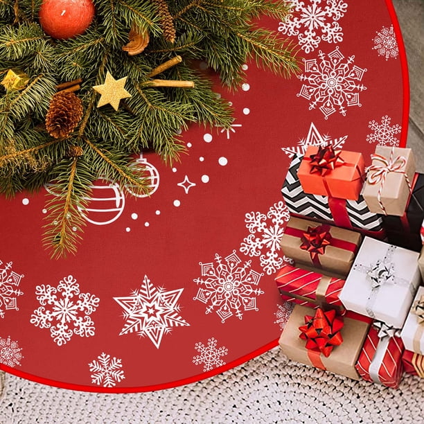 Decoración navideña, adornos navideños, regalos navideños, falda para árbol de Navidad, decoración navideña, falda para árbol, decoración para árbol de Navidad, adornos, decoraciones para el hogar