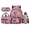 Cherry Blossom Owl, variant on Yspwyqan 4Pcs Kids Backpack Set, Cherry Blossom Floral Axolotl School Bag for Girls Large Capacity Lightweight Girls Backpack Set with Lunch Bag Pencil Case Water Bottle Bag, 17 Inch