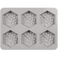 thumbnail image 4 of Moldes de silicona hexagonales BANYUO 3D 6 cavidades gris, 4 of 6