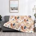 thumbnail image 2 of Fuzoiu Tropical Beach Sea Shell Print Flannel Blanket,Throw Blanket,Flannel Home Decor,Fleece Bed Blankets,Cozy Soft Blanket for Bed, Sofa, Camping, and Travel-80"x60", 2 of 6