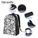thumbnail image 5 of Fotbe Hand Drawn Snake Mochila de Viaje para Laptop, Mochila Ejecutiva Delgada y Resistente 15.6", 5 of 8