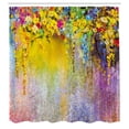 thumbnail image 3 of Ambesonne Flower Shower Curtain, Abstract Ivy Lilac Details, 69"Wx70"L, Yellow Lilac, 3 of 4