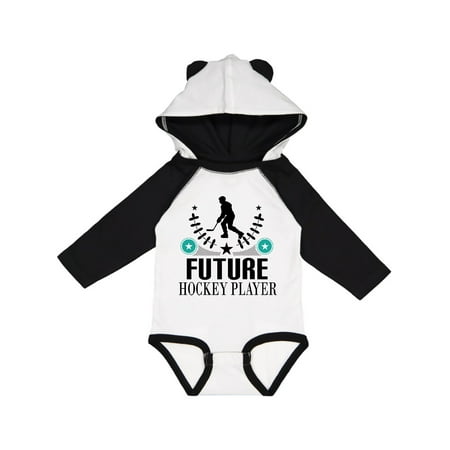 

Inktastic Future Hockey Player Boys Gift Baby Boy Long Sleeve Bodysuit