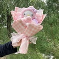 thumbnail image 2 of My Melody Kuromi Cinnamoroll Hello Kitty Plush Doll Toys Creative Handmade Sanrio Bouquet Valentine Christmas Graduation Gifts, 2 of 7