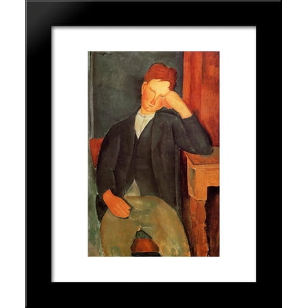 The young apprentice 20x24 Framed Art Print by Modigliani, Amedeo