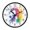 Rainbow-colored Unicorn, variant on Voice Activated Clock with Glow Light 12 Inch Large Silent Wall Clock Battery Operated for Home Decor Unicorns and Magic Wands