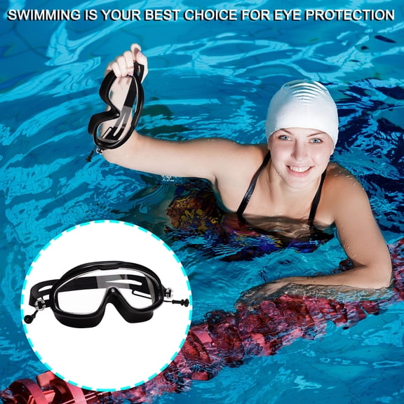 Large Frame HD Waterproof Eye Protection Fashionable Students Kids Woman Swim Goggles for 3-15 UV Protection Anti-Fog Pool Water Swimming Goggles For Boys Girls Youth Toddler