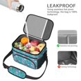 thumbnail image 4 of Dinosaur and Speech Bubble Bright Insulated Lunch Box for Women Men, Medium Leakproof Cooler Bag with Adjustable Strap, 10"x6.7"x8", 4 of 6
