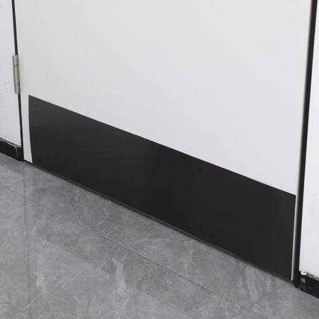 TABLZONE Black Stainless Steel Kick Plate for Front Door, Easy Install, 2Pcs