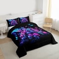 thumbnail image 3 of Castle Fairy Romantic Skull Skeleton Twin Comforter Sets,Flying Butterflies Bedding Set, 3 of 8