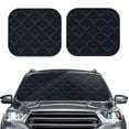 thumbnail image 2 of Naloa Black Fish scales 2 Piece Foldable Car Sun Shades, Car Windshield Sunshade, Front Window Sunshade for Car, Truck, SUV - Small, 2 of 7