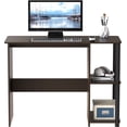 thumbnail image 3 of SHW Cyrus 35-Inch Desk with Shelves, Espresso, 3 of 5