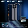 thumbnail image 2 of Allytech iPhone 16 Plus Waterproof Case, With Build in Screen Protector IP68 Waterproof Full Body Protective Wireless Charging Anti-Scratch Dustproof Phone Case for Apple iPhone 16 Plus, Black, 2 of 11