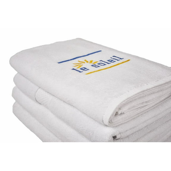 100%, White Turkish Cotton Luxury Hotel & Spa Bath Towel (5 Pack)