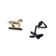 thumbnail image 5 of Figura de caballo,Escultura de caballo en miniatura coleccionable,Estatua de animal de adorno de caballo de resina para decoración del hogar,Figura de escritorio,Escultura abstracta de, 5 of 8
