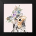 thumbnail image 2 of Pinto, Patricia 20x20 Black Modern Framed Museum Art Print Titled - Flower Crown Pet II, 2 of 5