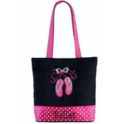 Sweet Delight Small Tote Bag with Embroidered Ballet & Applique Design