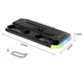 thumbnail image 3 of RGB Cooling Stand for PS5 Slim Console - 3-in-1 Charging Dock with Dual Controller Charger & 10 Game Disc Storage, Smart LED Lights, Anti-Slip Base, Overcharge Protection | PS5 Slim Accessories, 3 of 7