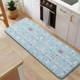 thumbnail image 5 of Blue Christmas Tree Pattern Kitchen Rug Mat,Kitchen Runner Rugs Non Skid Washable,Decorative Kitchen Floor Mats for Kitchen,Sink,Laundry,17"x47.2", 5 of 7