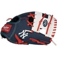 thumbnail image 4 of Rawlings New York Yankees MLB Licensed 10" Youth Boy's Baseball Glove Right Hand Throw Navy/Red/White, 4 of 8