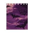 thumbnail image 5 of Pixel Bats Curtains Grommet Black Out 63 Inch Length Curtain Drapes for Bedroom Living Room 2 panels set, 5 of 5