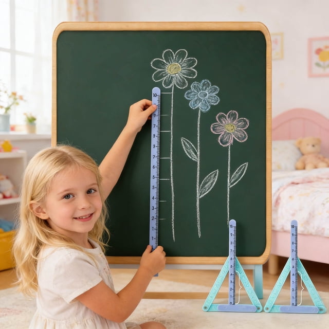 Yunuuuoa Magnetic Geometry Area Learning Tool Math Manipulative Kit for Parallel & Triangle Educational Demonstrator Set Teaching Aid for Elementary Grade 2 3 4 Hands On Learning Homeschool Supplies