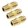 thumbnail image 5 of Uxcell Male Tubing Adapter Brass Pipe Fitting 1/4 SAE to 1/8 NPT 3, 5 of 5