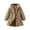 Khaki, variant on Girls Fuzzy Button Cardigan Jacket Long Sleeve Winter Warm Thick Soft Casual Coat Kids Outerwear Fleec𝖾 Sweater Jacket Cozy Thermal Wear