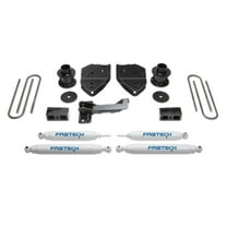 Fabtech 4" BUDGET SYS W/PERF SHKS 17-21 FORD F250/F350 4WD Fits select: 2017-2021 FORD F250 SUPER DUTY, 2017-2021 FORD F350 SUPER DUTY
