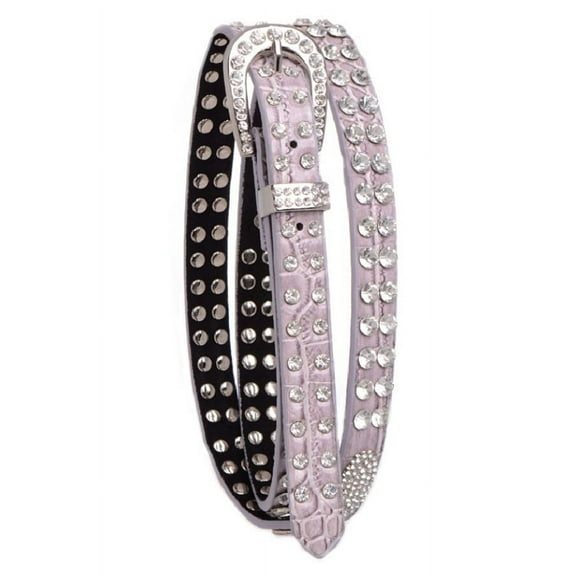 Nomad Creek Women's Rhinestone And Metal Studded Thin Belt
