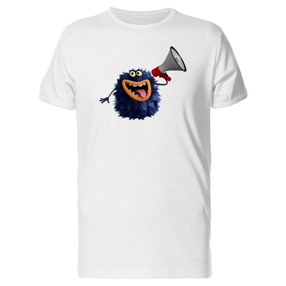 Blue Funny Furry Monster Tee Men's -Image by Shutterstock