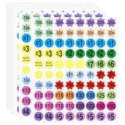 Sale Stickers Pricing Label Stickers, 1600 Labels 20 Sheet, 21 cm x 18 cm (8.3" x 7.1") – Ideal for Yard Sales, Flea Markets, Retail Stores, and Vendor Use