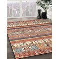 thumbnail image 2 of Ahgly Company Indoor Square Abstract Chestnut Red Abstract Area Rugs, 4' Square, 2 of 6