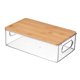 thumbnail image 3 of Organizador de maquillaje apilable de almacenamiento de plástico transparente con caja de almacenamiento de tapa (M), 3 of 6
