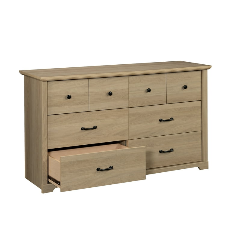 mainstays classic 6 drawer dresser rustic oak finish Mainstays Harrington 6 Drawer Dresser, Washed Oak Finish