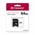 thumbnail image 2 of 64GB Memory Card with Zipper Case - Transcend High Speed MicroSD Class 10 MicroSDXC Compatible for Dragon Touch Notepad K10,102 - Essential Phone (PH-1) - HTC U11,U12 Plus, Life - A9N, 2 of 4