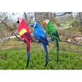 thumbnail image 2 of Figura decorativa realista de loro de resina para valla de jardín 45cm, 2 of 7
