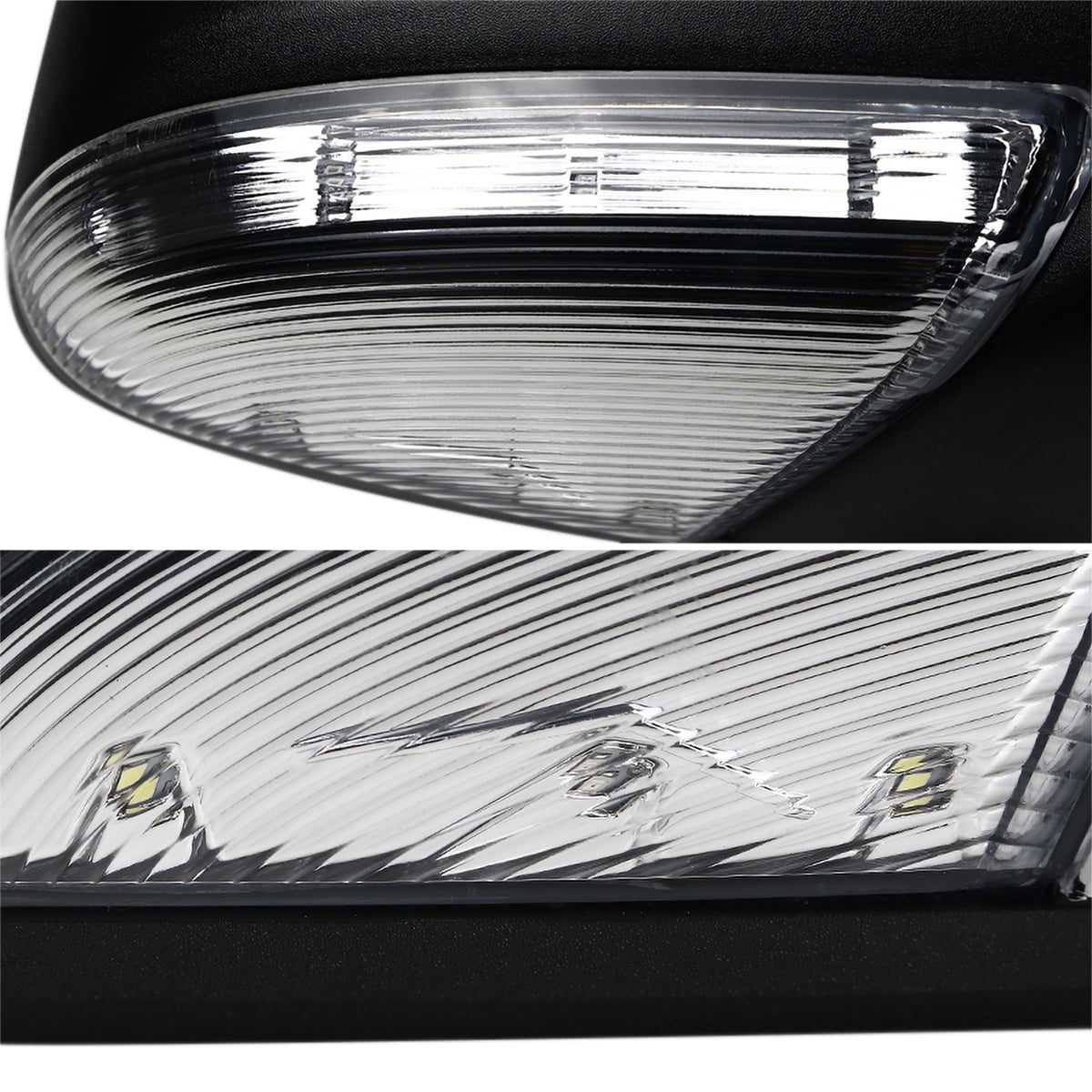Spec-D Tuning Right Passenger Side Power Heated Side Mirror w/ LED Signal Compatible with 2013-2019 Ram 1500