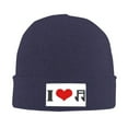 thumbnail image 2 of ZICANCN Knit Beanie Hat-Heart Love Winter Cap Soft Warm Classic Hats for Men Women Music Red, 2 of 8