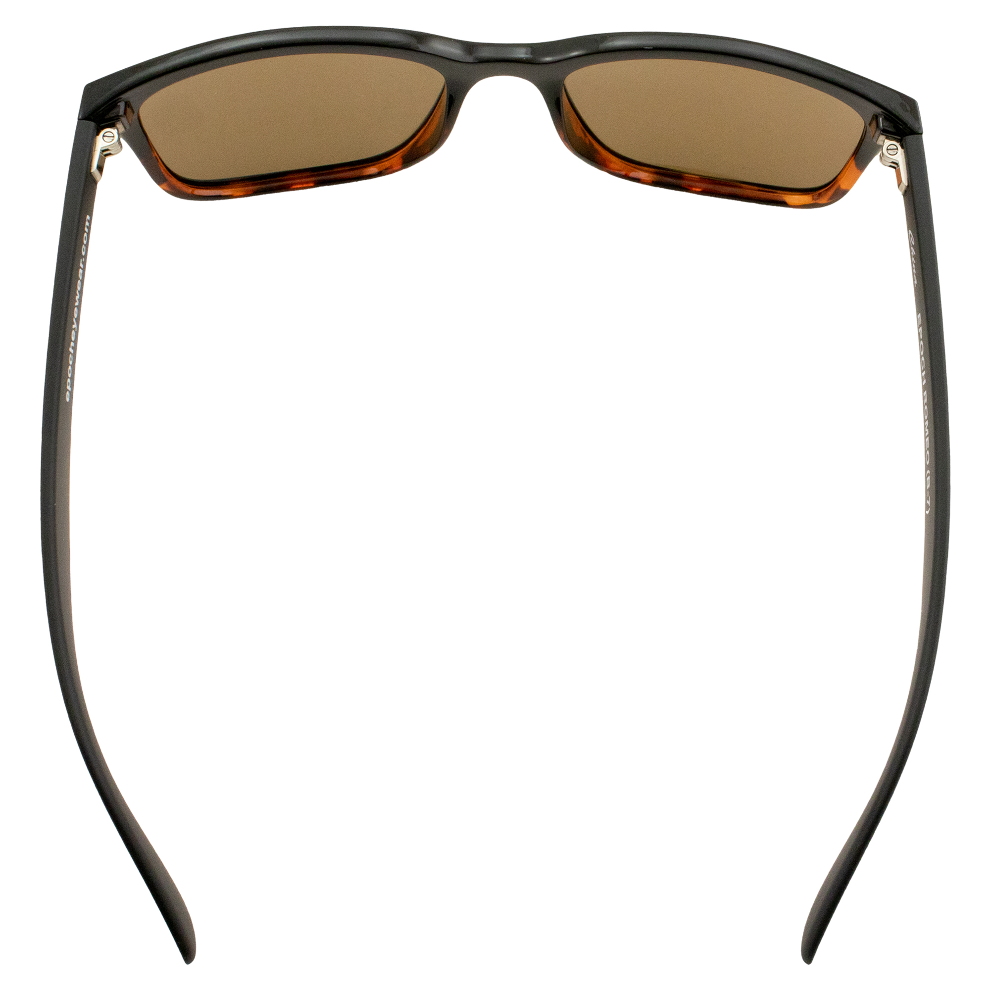 Epoch Eyewear Romeo UInta Sports Polarized Sunglasses Motorcycle Glasses Black & Tortoise Frame w/Hydrophobic Brown Lens