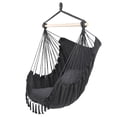 thumbnail image 3 of Veryke Hanging Hammock Chair, Tassel Swing Chairs with Pillow - Max 264 LBS - Gray, 3 of 10
