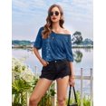 thumbnail image 5 of Ekouaer Oversized Sleep Shirts for Women Plus Size V Neck Nightgown Short Nightgowns for Women, 5 of 6