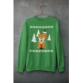 thumbnail image 5 of Old Glory Mens Big Fox Ugly Christmas Sweater Long Sleeve Sweatshirt, 5 of 6
